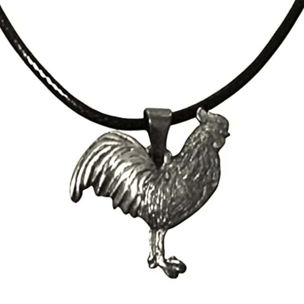 Pewter Rooster Necklace 1901
